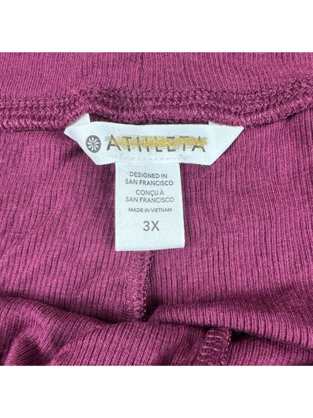 Athleta Well Rested Rib Sleep Short Deep Burgundy Modal Ribbed NWT S XL 3X Comfy - Picture 5 of 14